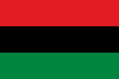 The Pan-African Flag - three horizontal stripes: red, black, and green
