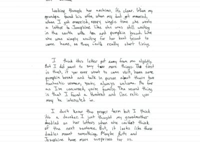 Page 3 of a handwritten letter on lined paper. Full text in caption.